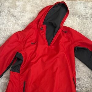 Nike Red and Black Hooded Jacket